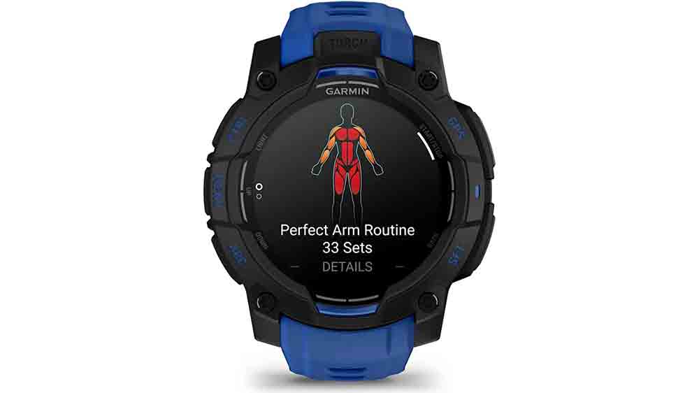 Chytré hodinky Garmin Instinct 3 s indikací cvičení