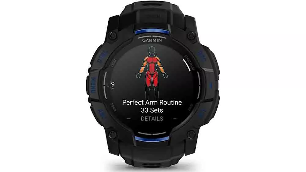 Chytr&eacute; hodinky Garmin Instinct 3 s indikac&iacute; cvičen&iacute;