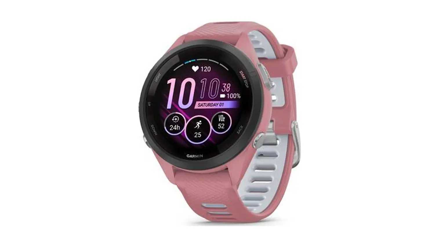 Chytré hodinky Garmin Forerunner 265S pohled šikmo zepředu