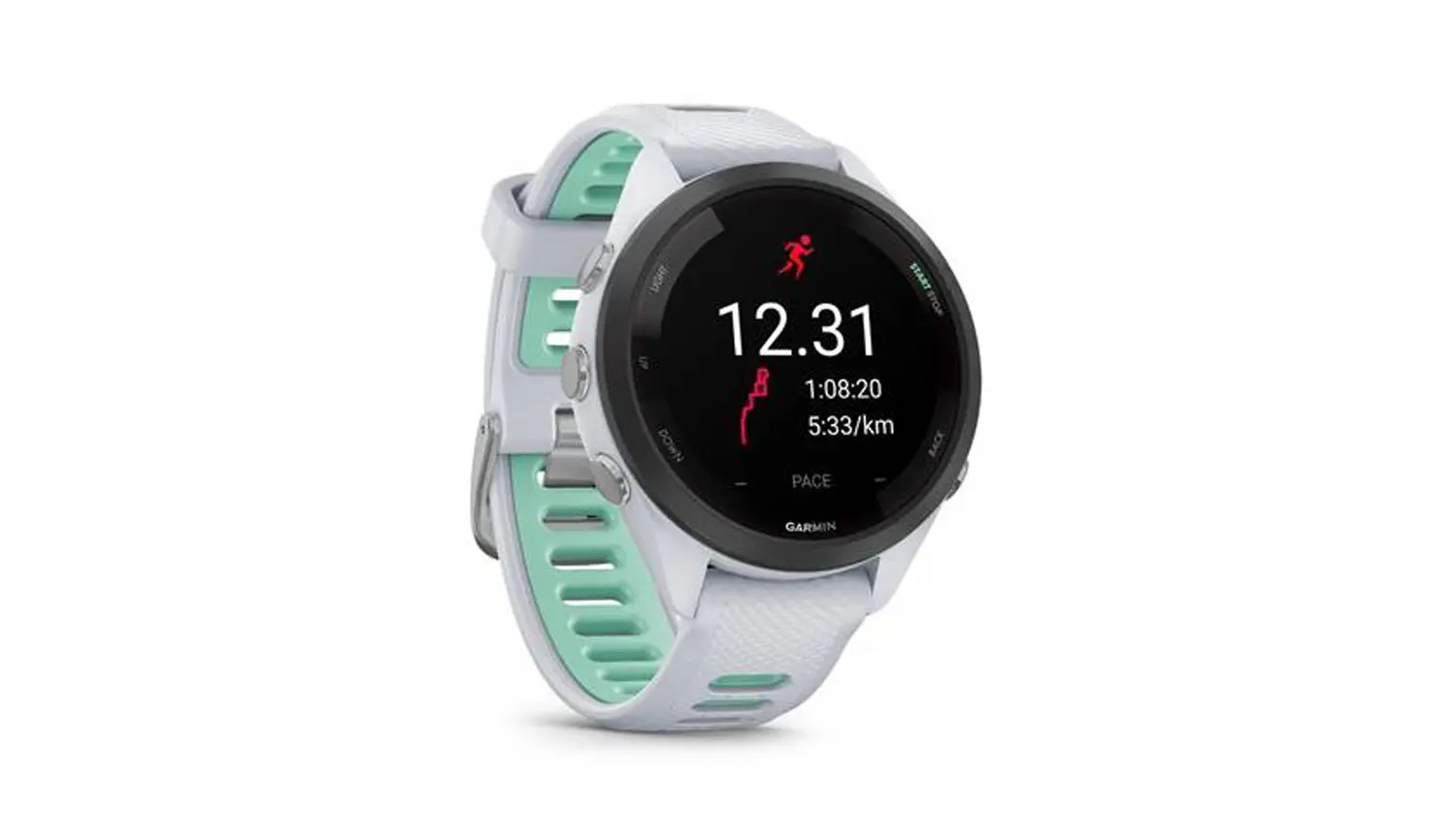 Chytré hodinky Garmin Forerunner 265S pohled šikmo zepředu
