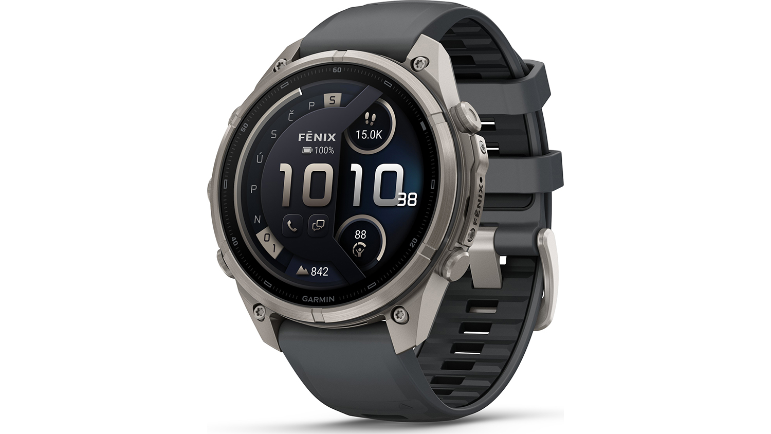 Chytré hodinky Garmin fēnix 9 Pro inReach 47 mm, GRAPH/BK