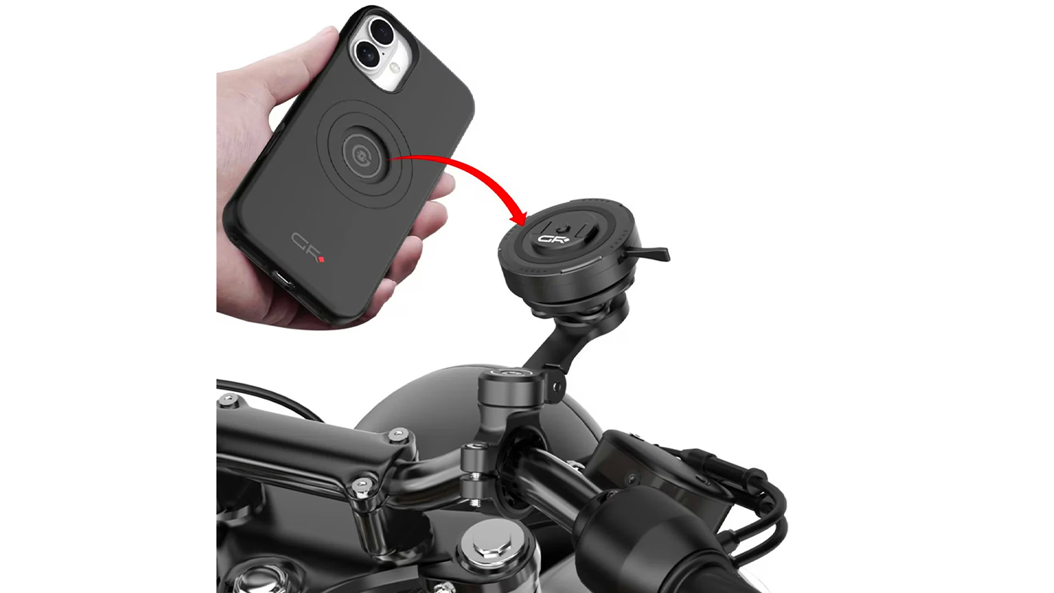 Uchycení telefonu k držáku