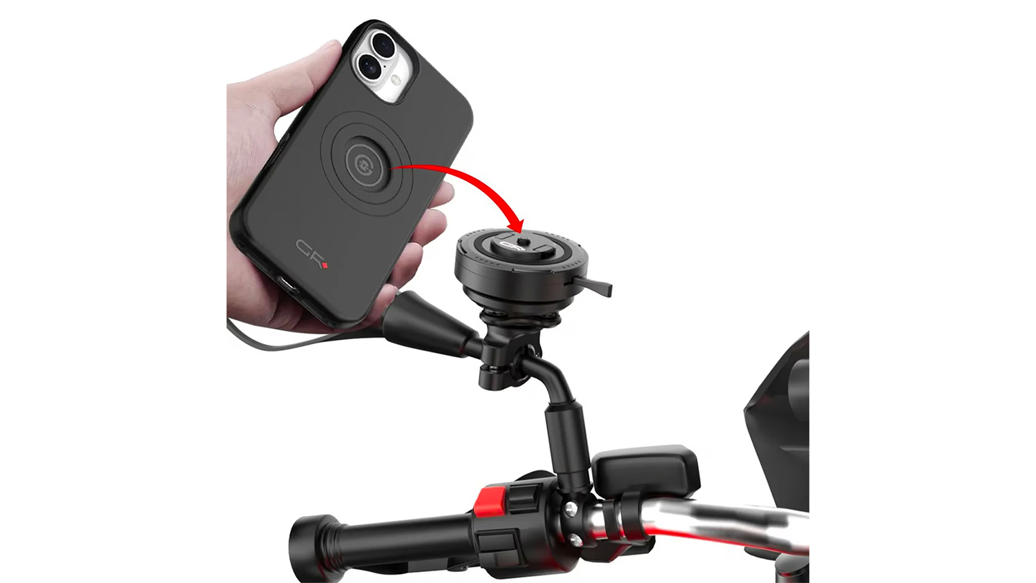 Připojení telefonu twist-lock systémem