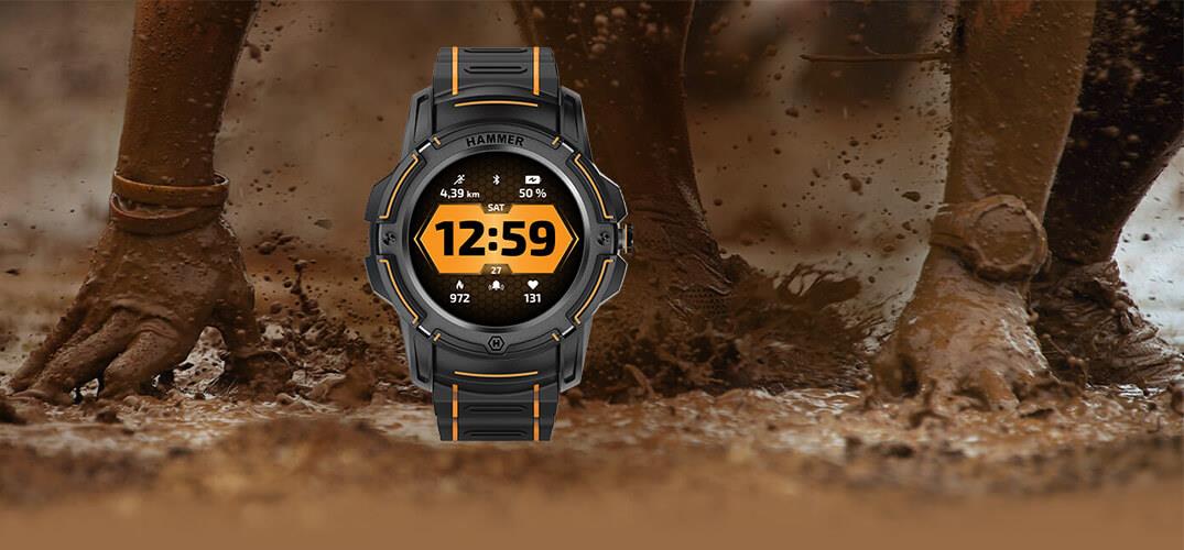 Chytré hodinky Hammer Watch Plus Orange-Black