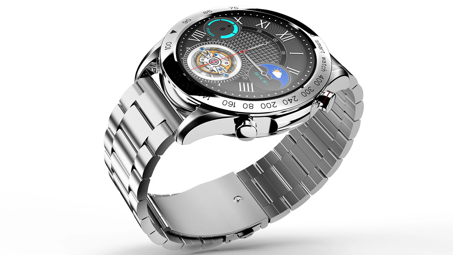 Smart hodinky HiFuture FutureGO Pro Silver z boku
