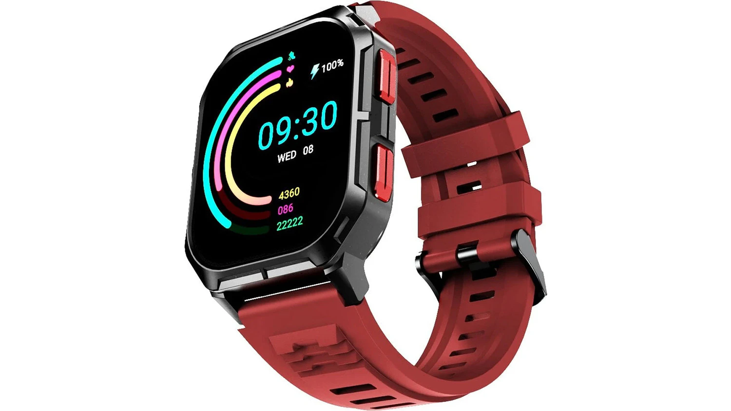 Smart hodinky HiFuture Ultra3 Red z boku