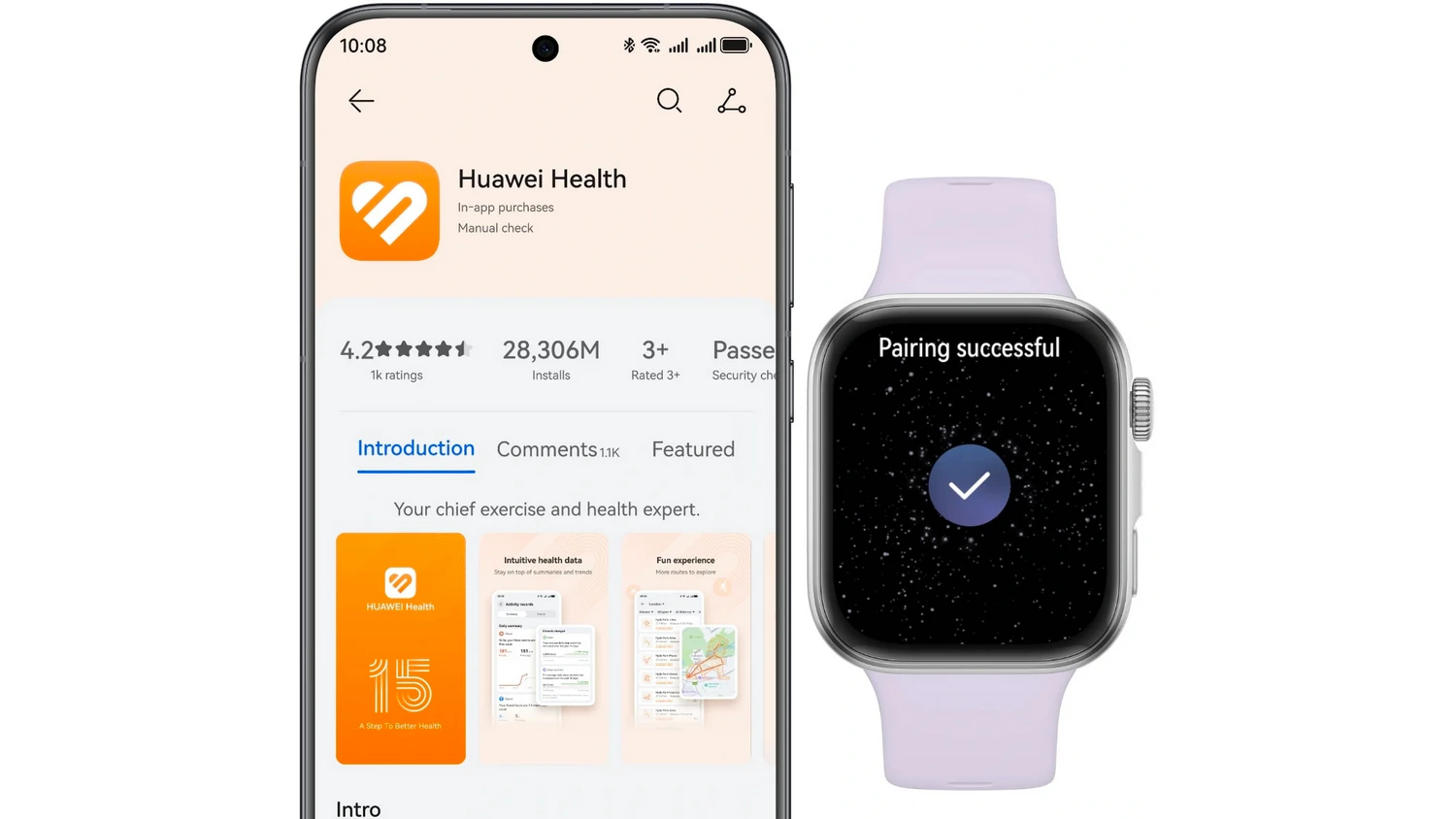 Huawei Watch Fit 4 Nylon Grey smart hodinky a aplik&aacute;cia Huawei Health_04