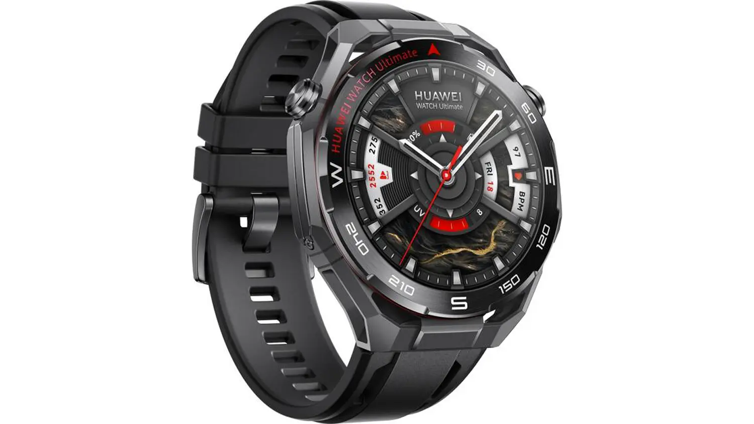 Chytré hodinky HUAWEI WATCH Ultimate 2 Green z boku