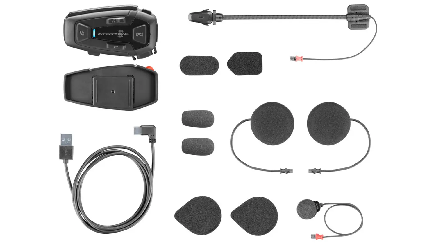 Bluetooth headset Interphone – obsah balení