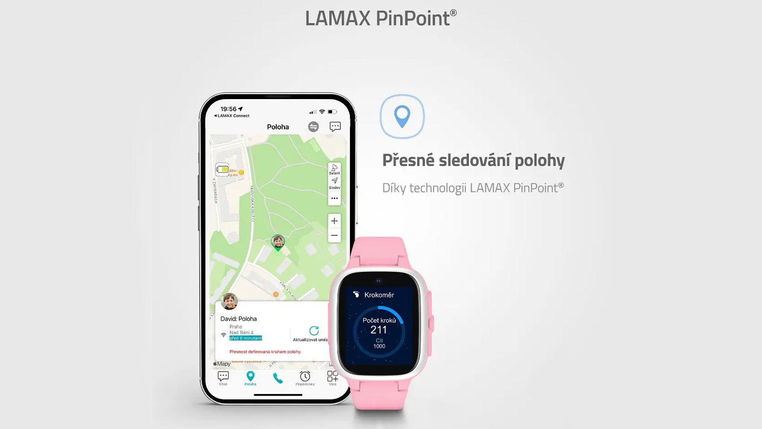 Aplikace a lokalizace pohybu