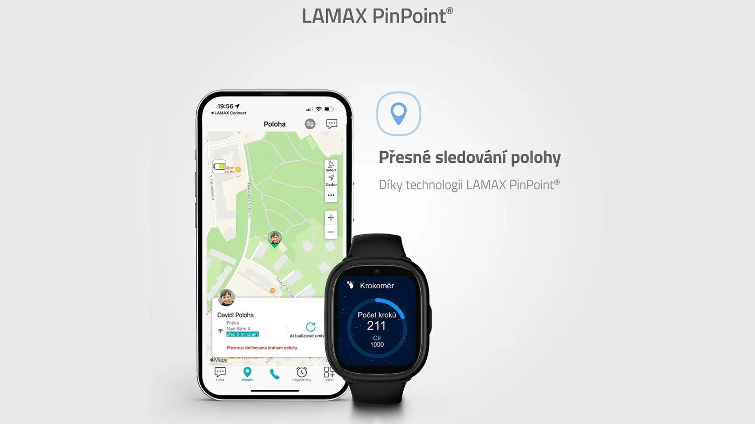 Aplikace a lokalizace pohybu