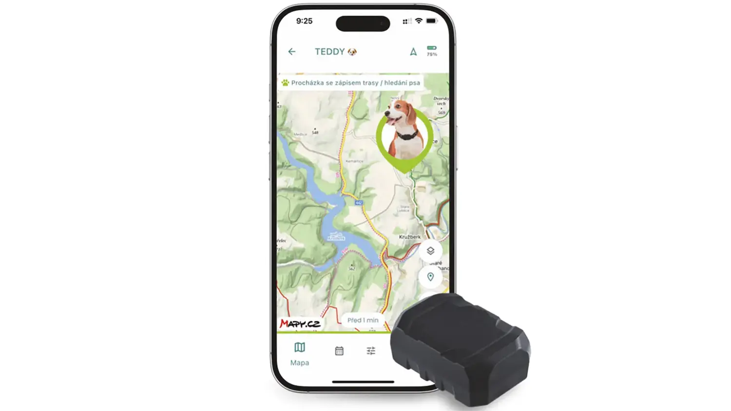 GPS lok&aacute;tor Mala s telefonem