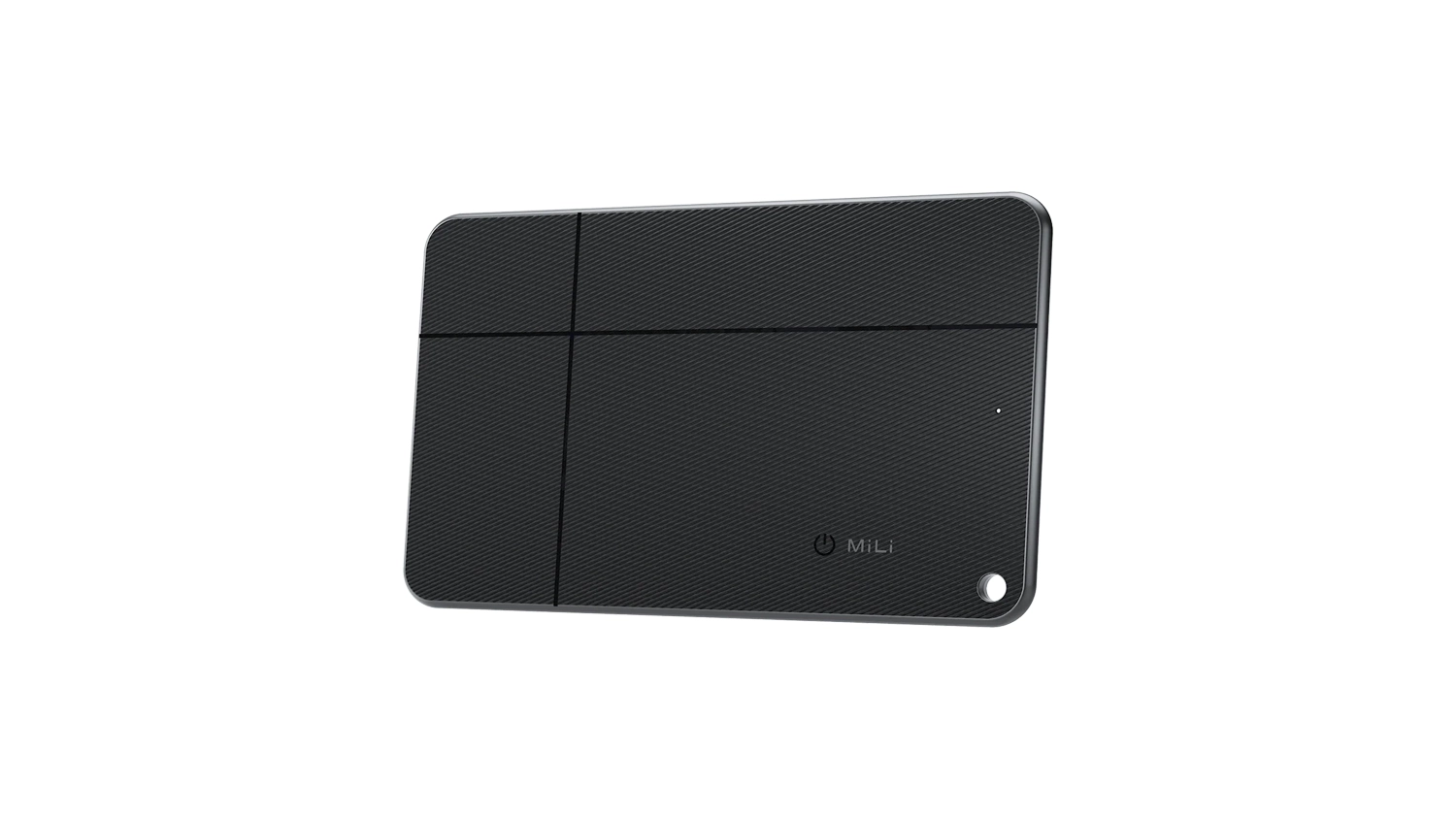 Lokátor MiLi MiCard Pro DUO pro Android i Apple černý přední pohled