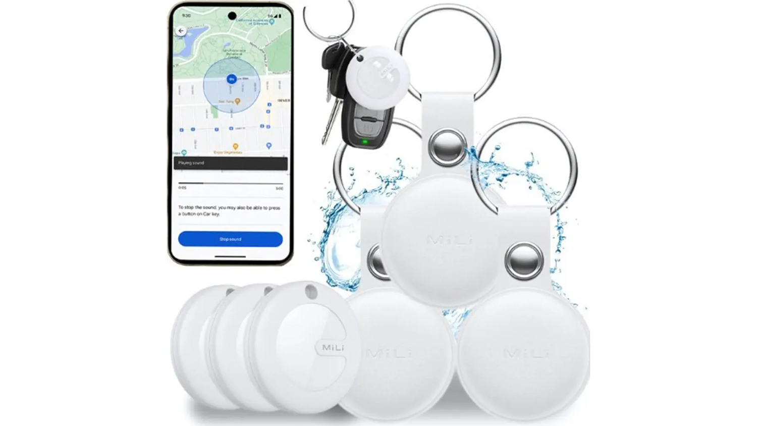 GPS lokátor MiTag připevněný na věcech