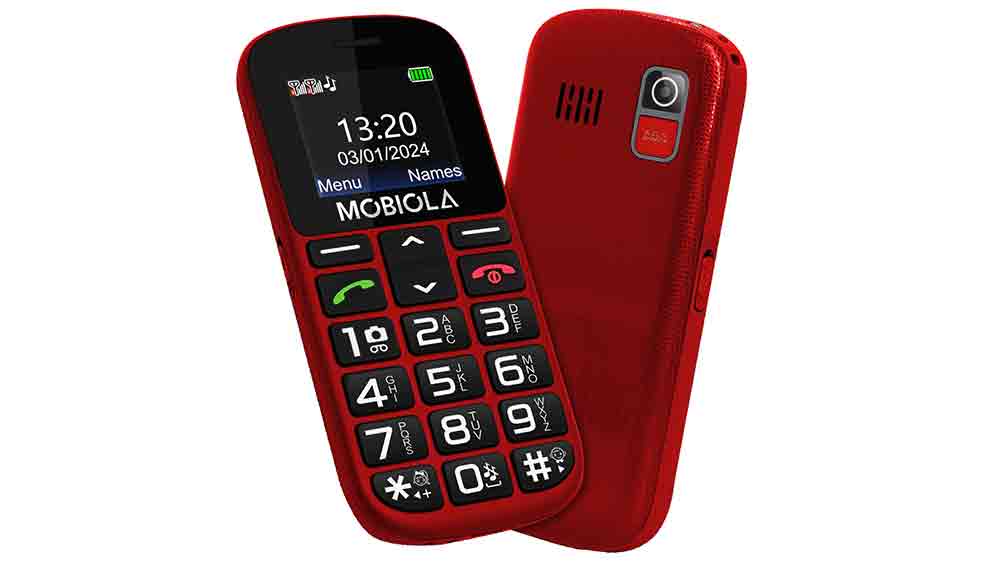 Mobilný telefón MOBIOLA MB200, červený_01