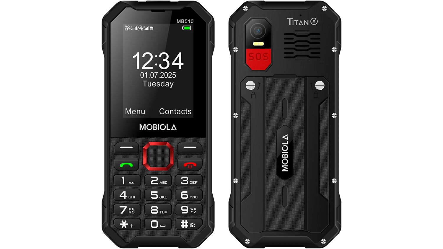 Mobiln&yacute; telef&oacute;n MOBIOLA MB510 TitanX, čierny