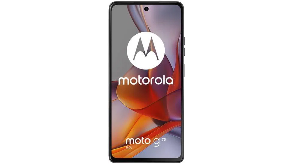 Pohled zpředu na displej mobilního telefonu Motorola Moto G75 5G_03