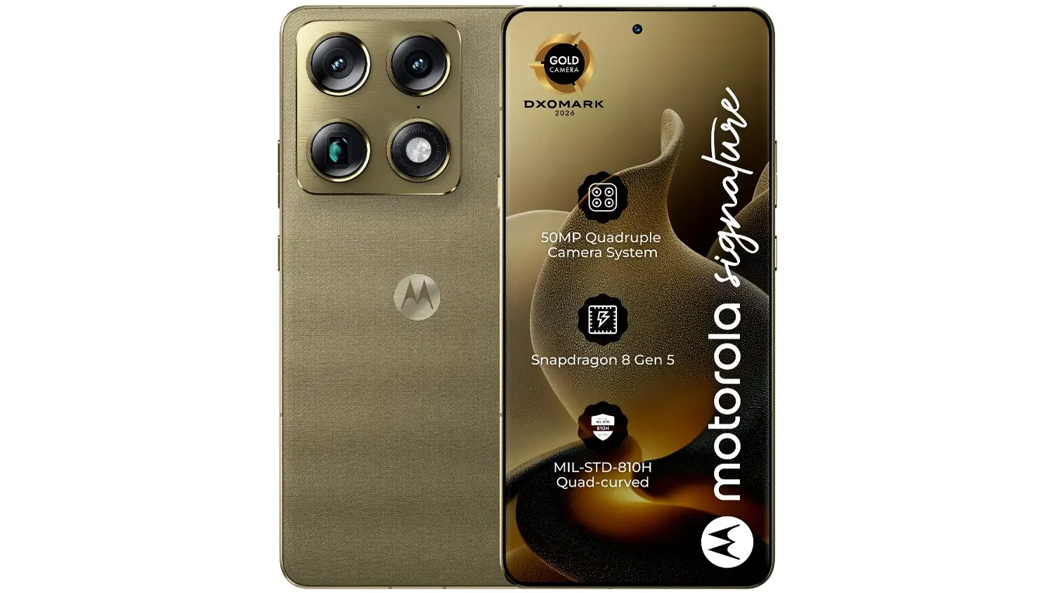 Mobilný telefón Motorola Signature, 16 GB/512 GB, olivový