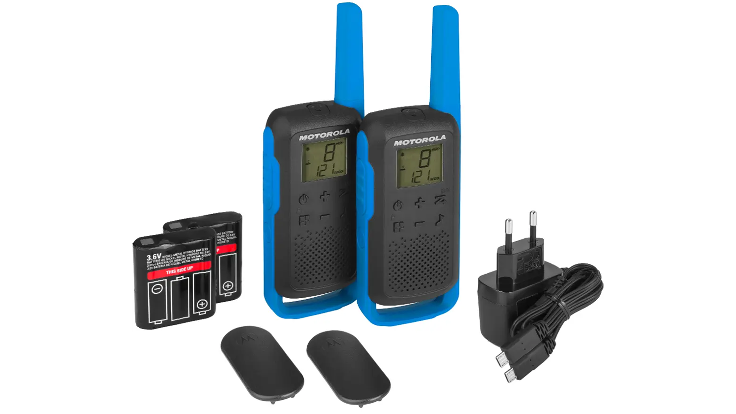 Vysílačky Motorola T62 Walkie-Talkie s obsahem balení