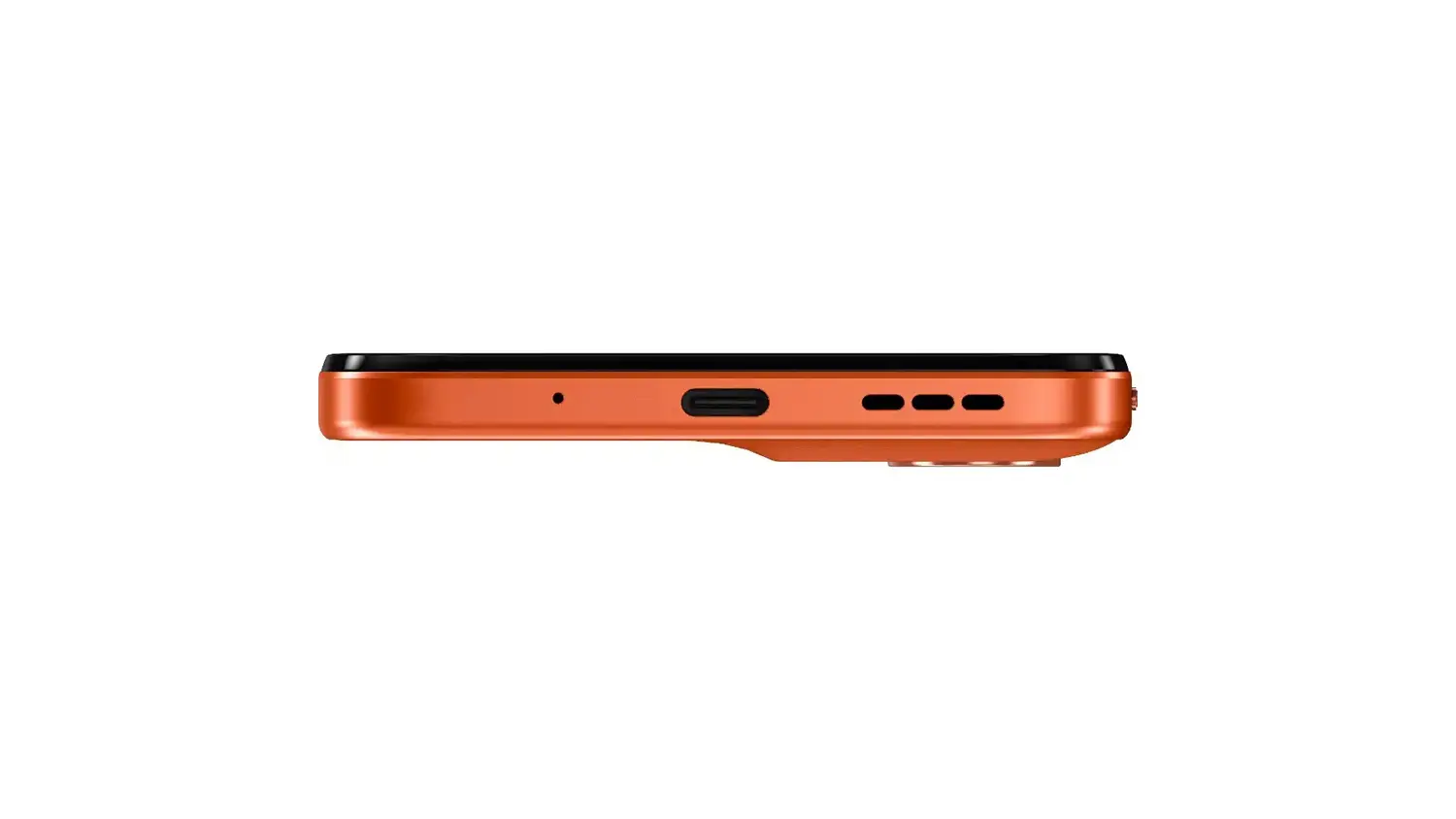 Pohľad zo spodu na telef&oacute;n Motorola Moto G06