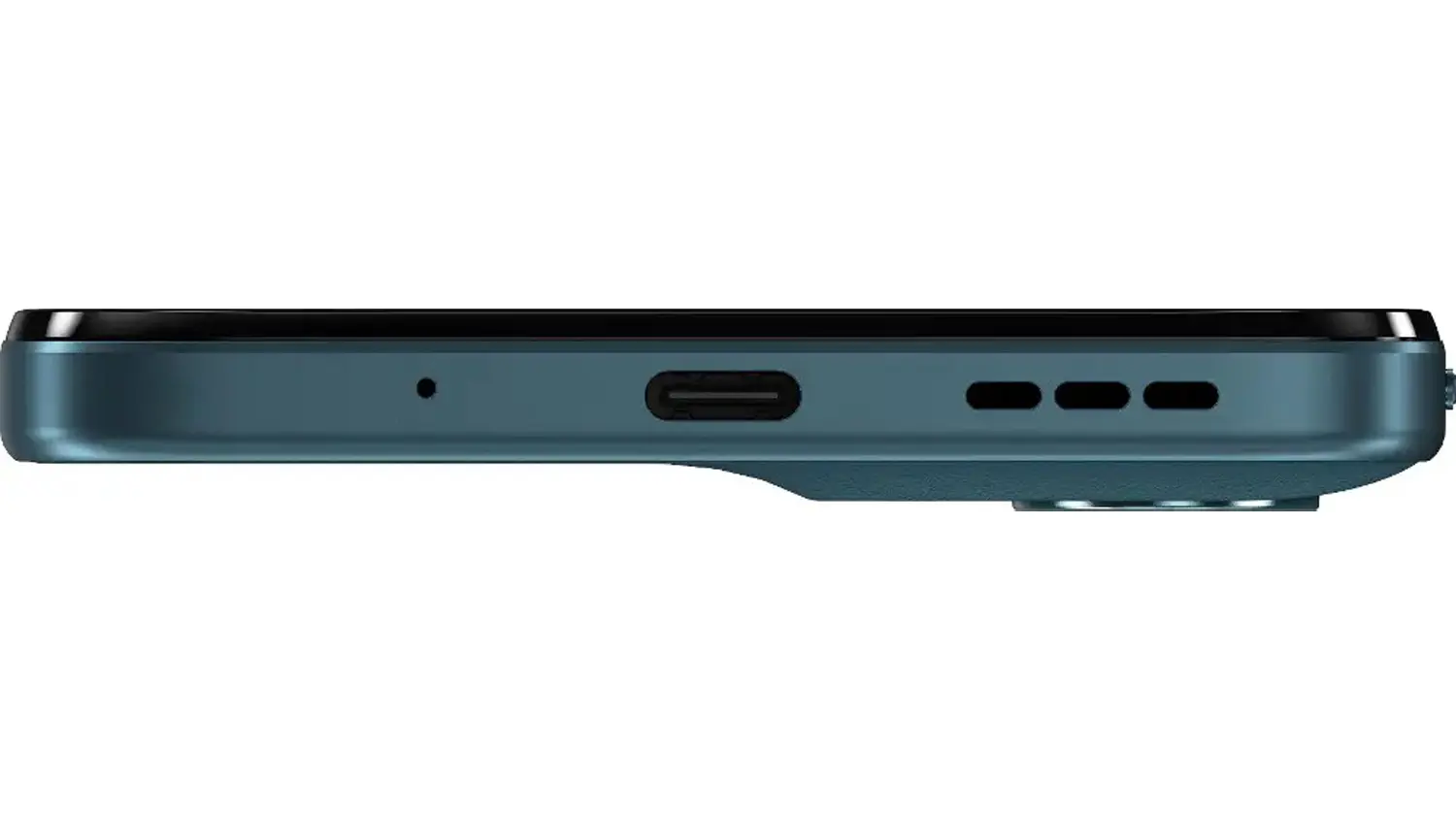 Pohľad zo spodu na telef&oacute;n Motorola Moto G06
