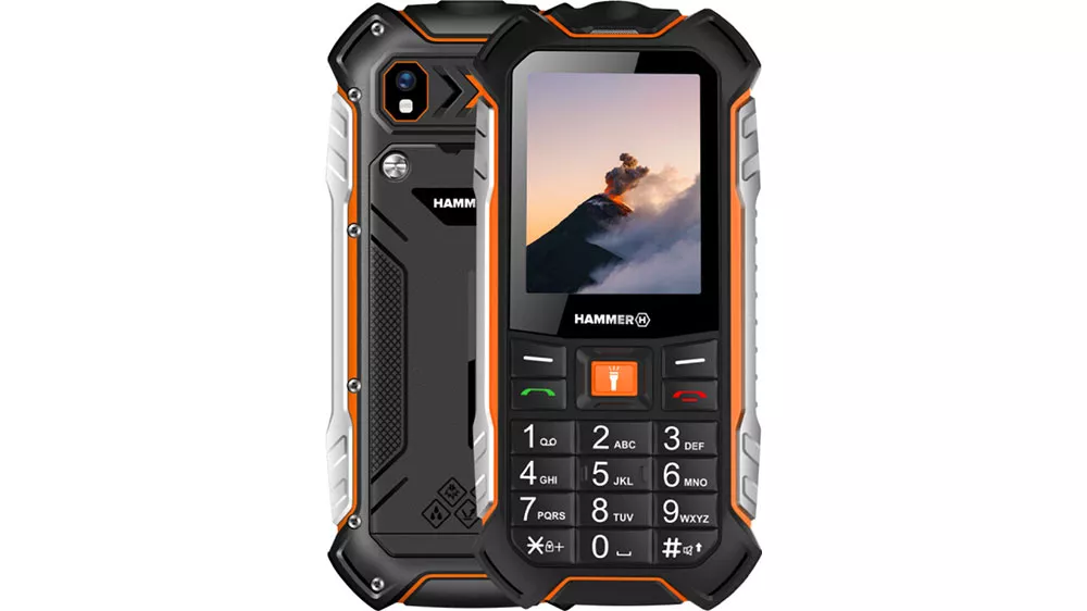 Tlačítkový telefon myPhone HAMMER Boost Orange_01
