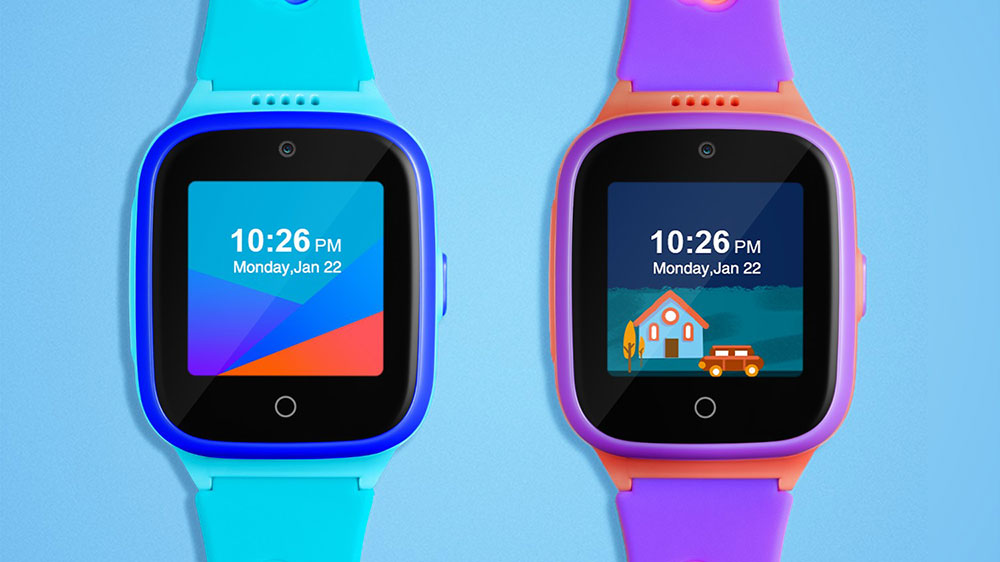 Dětské hodinky s GPS Niceboy Watch KIDS PATROL v modré a růžové barvě