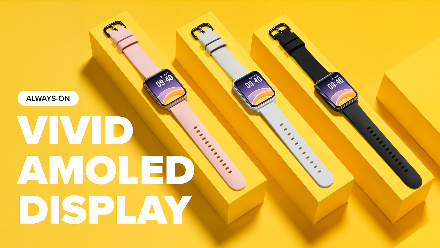 Jasn&yacute; AMOLED displej chytr&yacute;ch hodinek Niceboy WATCH 4 a barevn&eacute; varianty hodinek_02