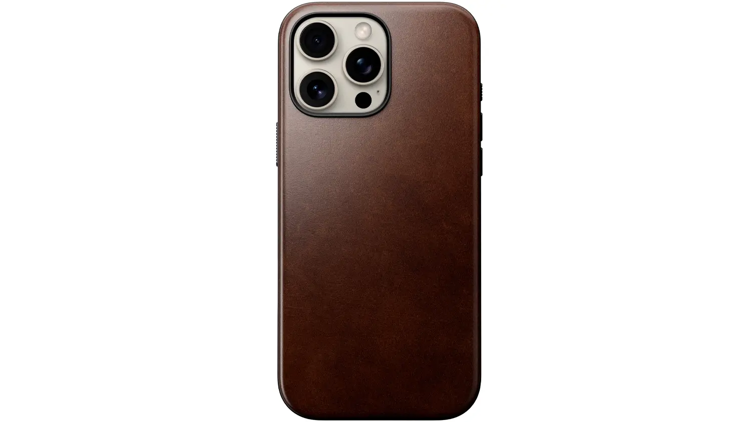 Kryt na mobil Nomad Modern Leather s MagSafe pre iPhone 16 Pro Max, Rustic Brown Horween
