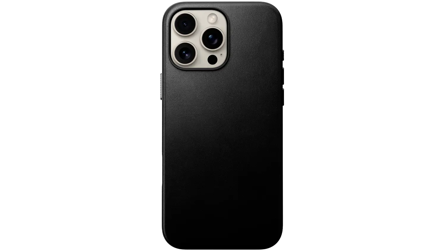 Kryt na mobil Nomad Modern Leather s MagSafe pre iPhone 16 Pro Max, Black