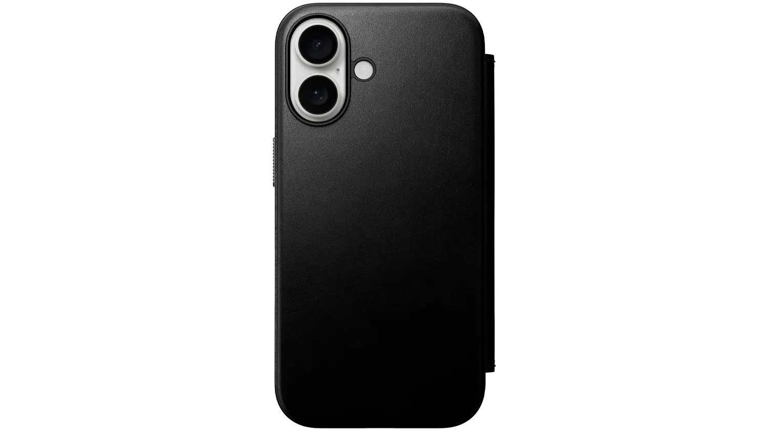 Flipov&eacute; p&uacute;zdro Nomad Modern Leather Folio s MS pre iPhone 16, Black