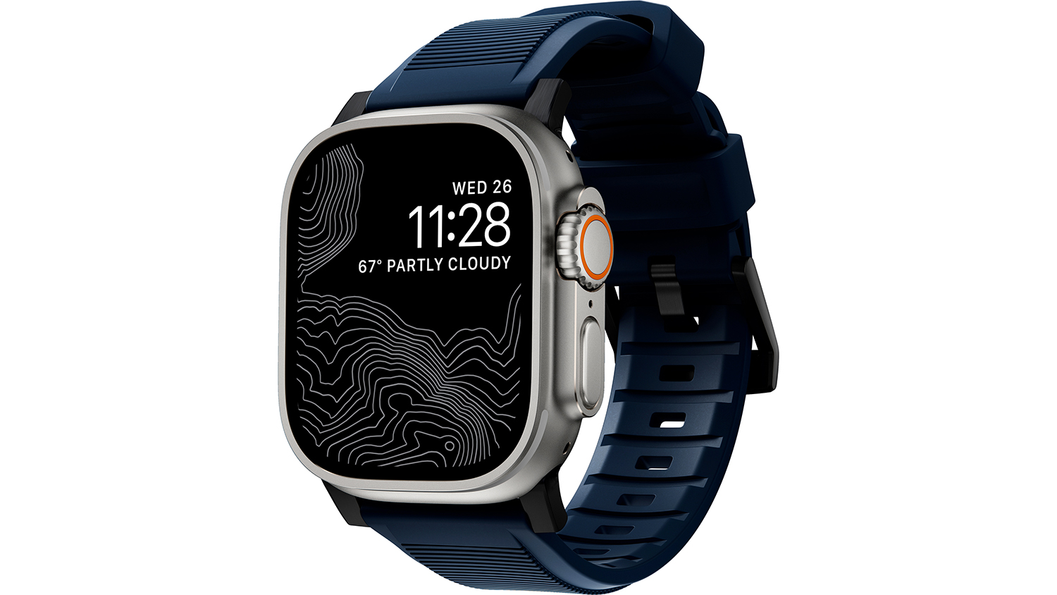Výmenný remienok na hodinky Nomad Rugged Strap Atlantic/Black