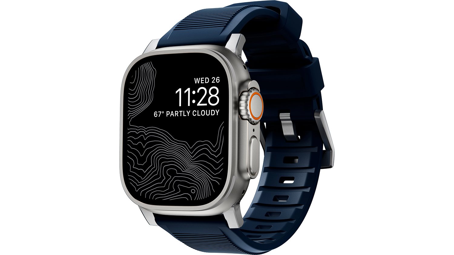 V&yacute;menn&yacute; remienok na hodinky Nomad Rugged Strap Blue/Silver