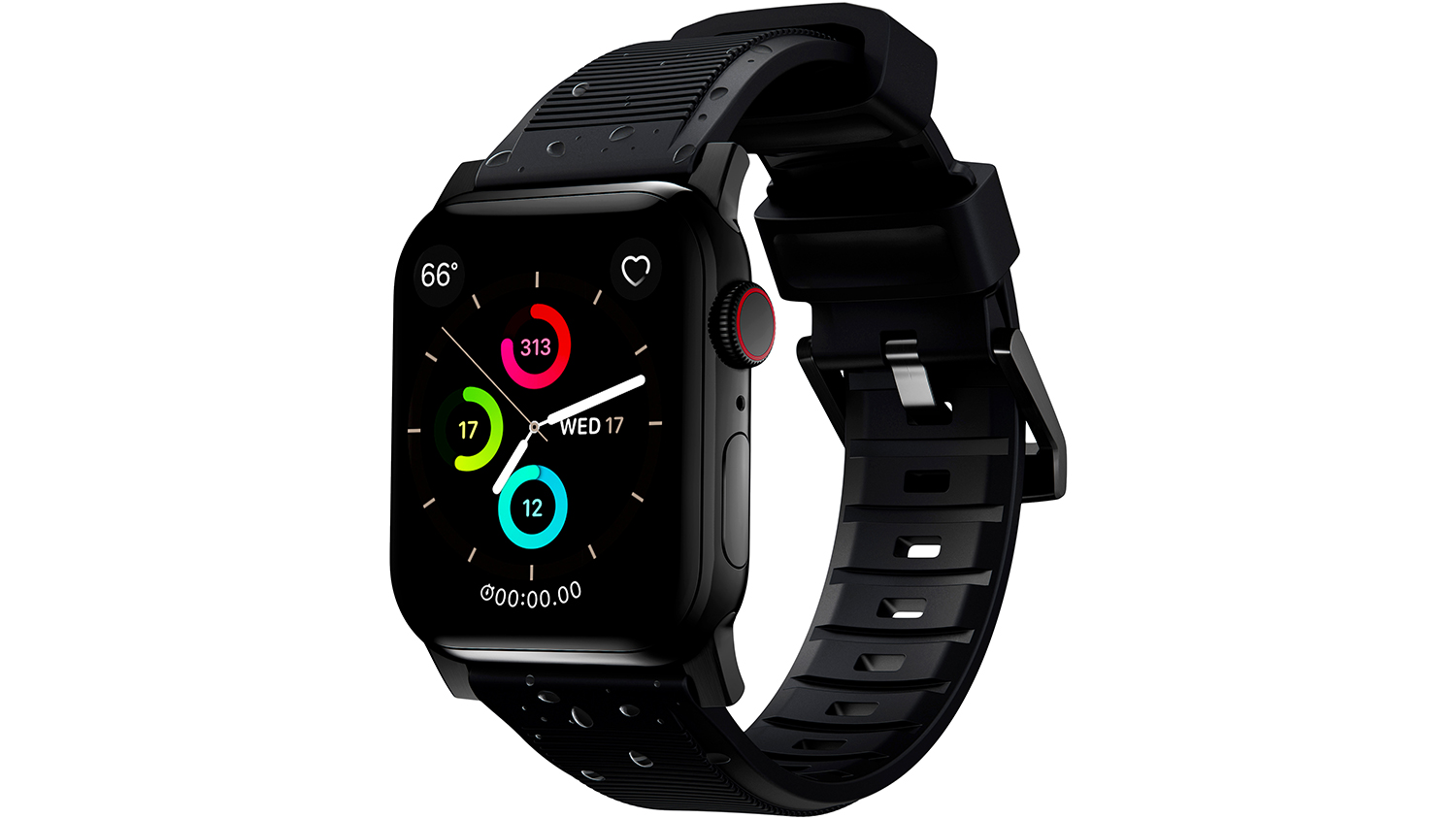 Výmenný remienok na hodinky Nomad Rugged Strap Black Hardware