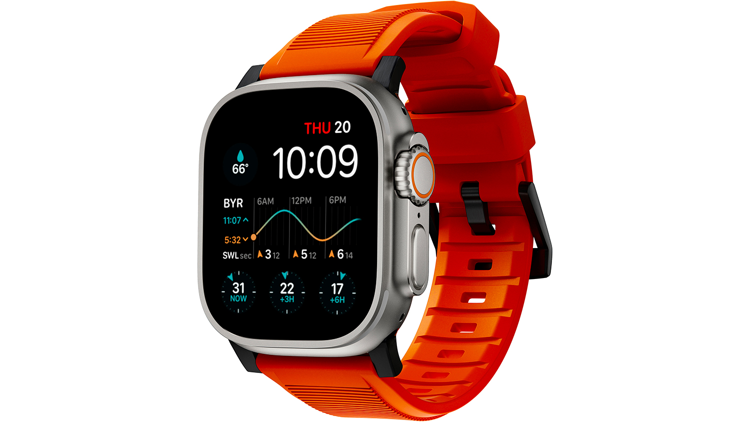 V&yacute;menn&yacute; remienok na hodinky Nomad Rugged Strap Orange/Black