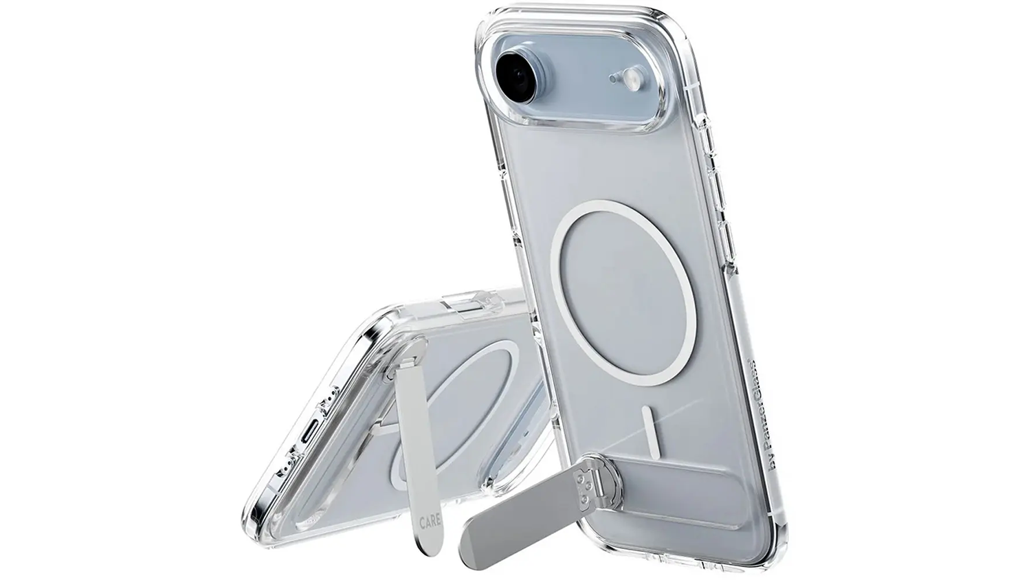 Kryt na mobil Panzer Glass Kickstand Case iPhone zobrazený nasadený na telefóne