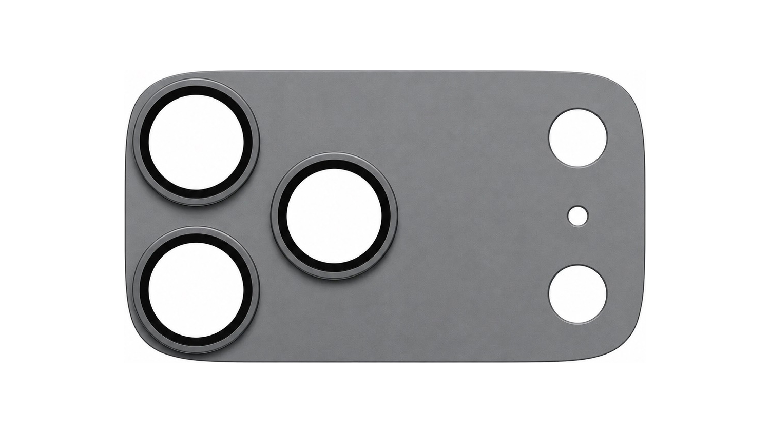 Ochranný kryt objektívu PanzerGlass FENDER pre iPhone 18 Pro Max Shades of Grey