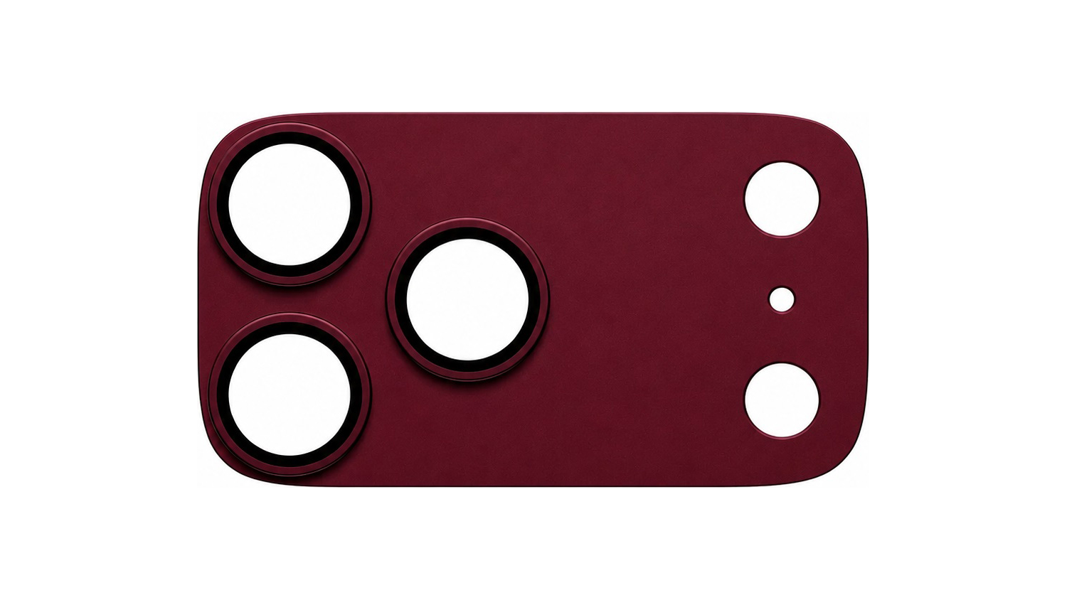 Ochrann&yacute; kryt objekt&iacute;vu PanzerGlass FENDER pre iPhone 18 Pro Max Dark Cherry