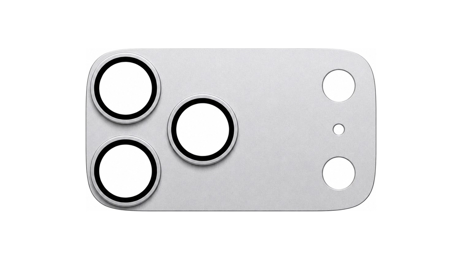 Ochranný kryt objektívu PanzerGlass FENDER pre iPhone 18 Pro Silver