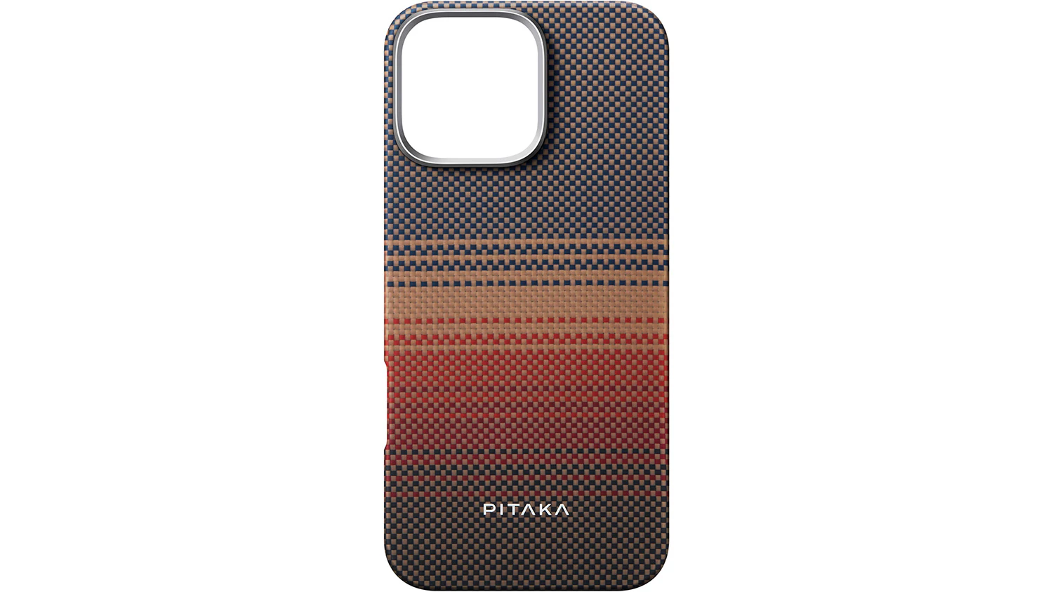 Kryt na mobil PITAKA MagEZ Tactile Woven Case 6 for iPhone 16 Pro Max Sunset na b&iacute;l&eacute;m pozad&iacute;
