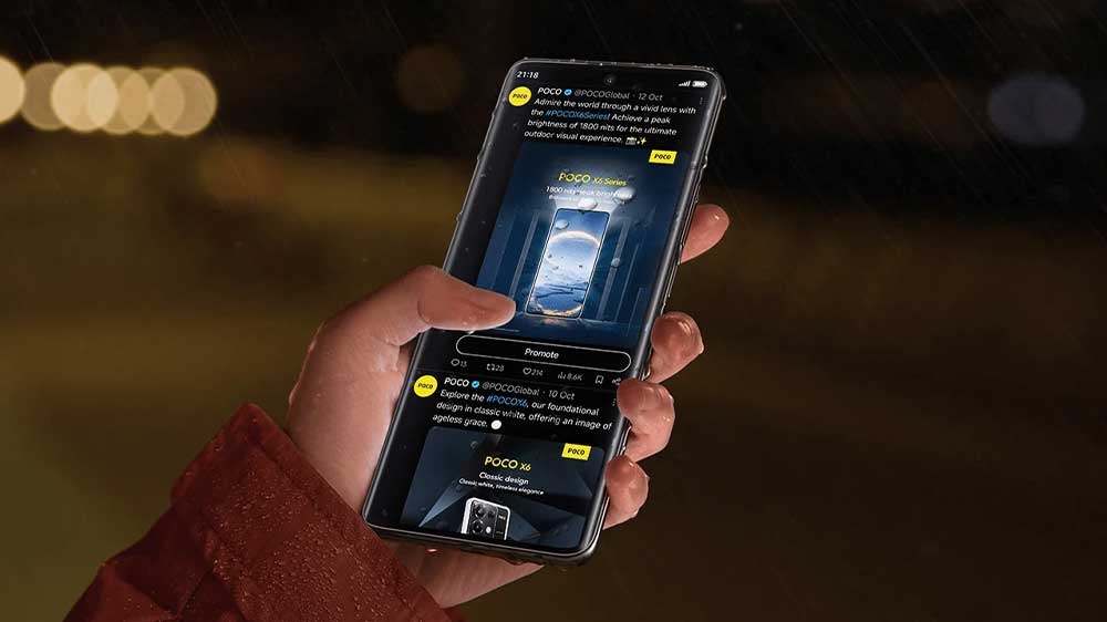 Mobilní telefon Poco X7 8 GB/256 GB Silver a ovládání displeje mokrými prsty_02