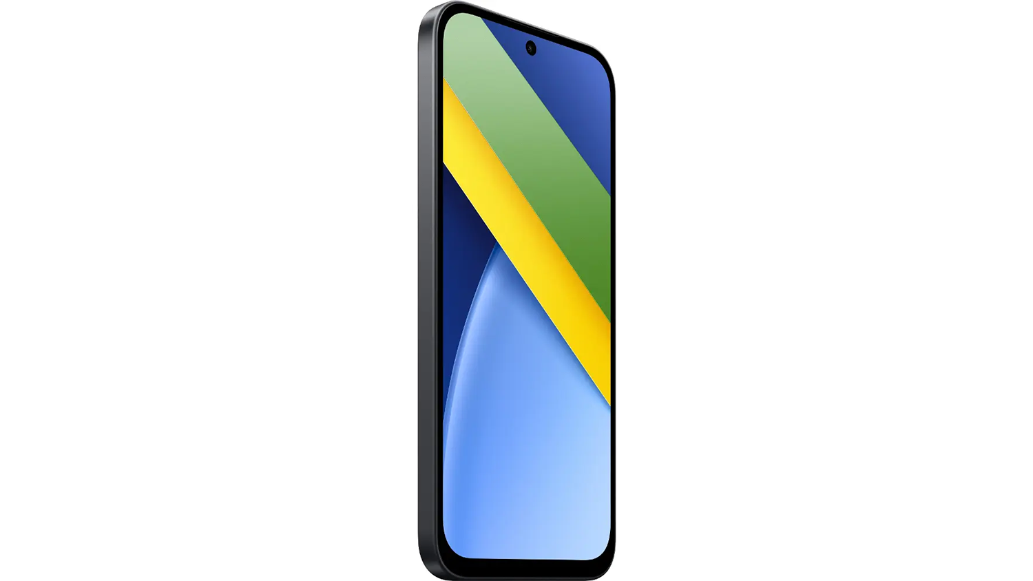 Pohľad šikmo zo strany na telefón Poco C95 Pro 8/256 GB