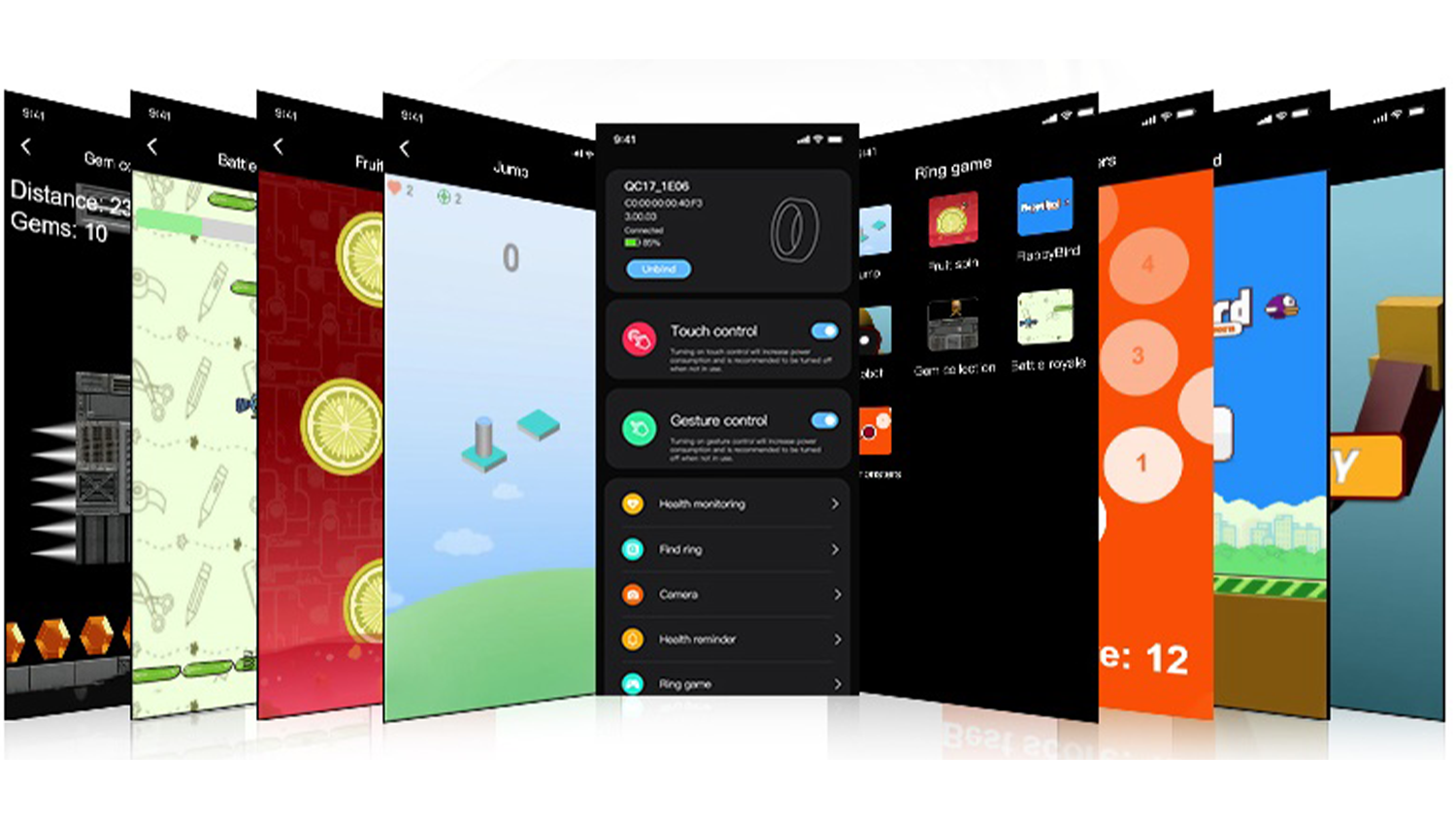 Otevřené aplikace v mobilním telefonu