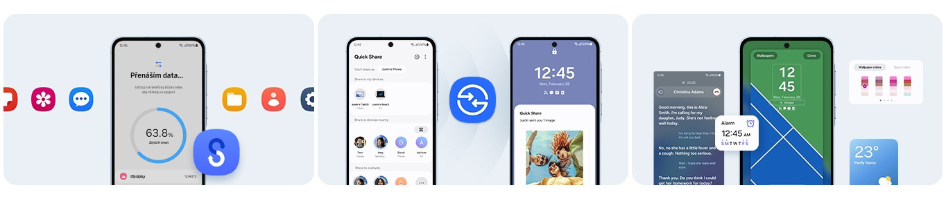 Aplikace Smart Switch a funkce Quick Share v telefonu Samsung Galaxy A35 5G 6/128GB Violet_13