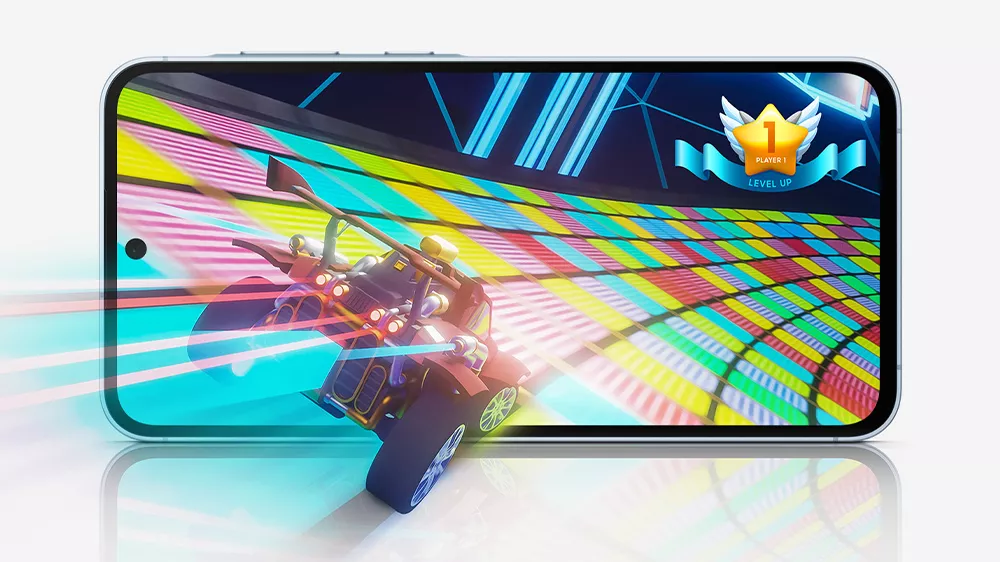 Hladk&yacute; chod s osmij&aacute;drov&yacute;m procesorem v telefonu Samsung Galaxy A55 5G 8/128GB Yellow_08