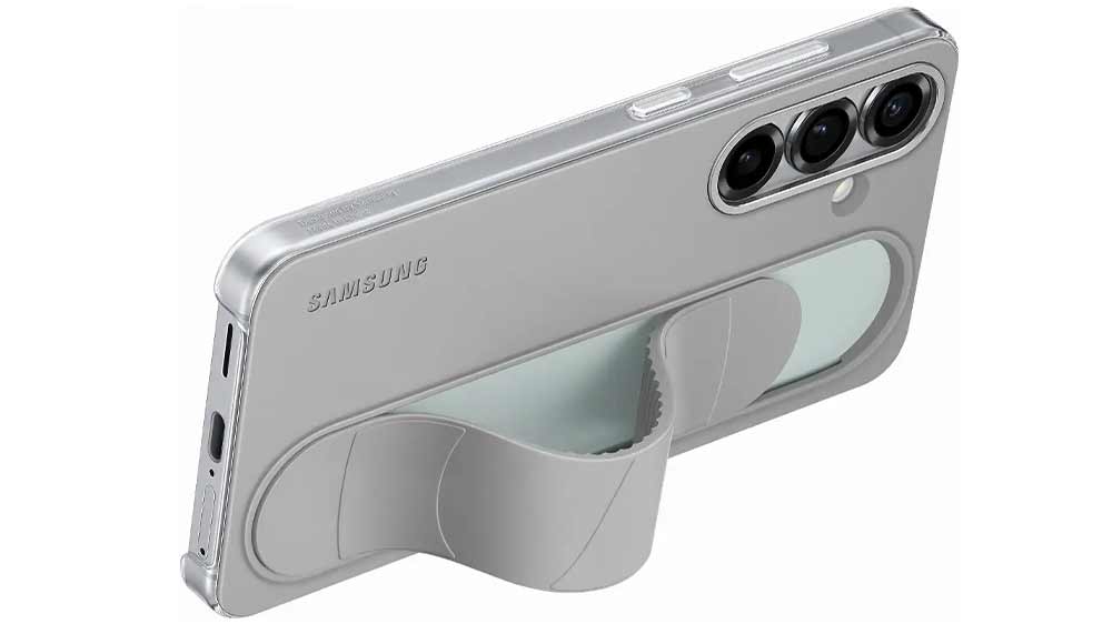 Pouzdro na telefon Samsung ze strany s vysunutým stojánkem_02