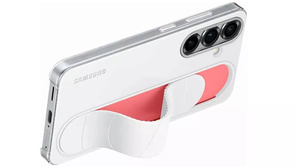 Puzdro na telefón Samsung zo strany s vysunutým stojančekom_02