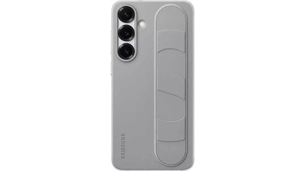 Puzdro na telefón Samsung Standing Grip Case Galaxy S25+ sivé_01