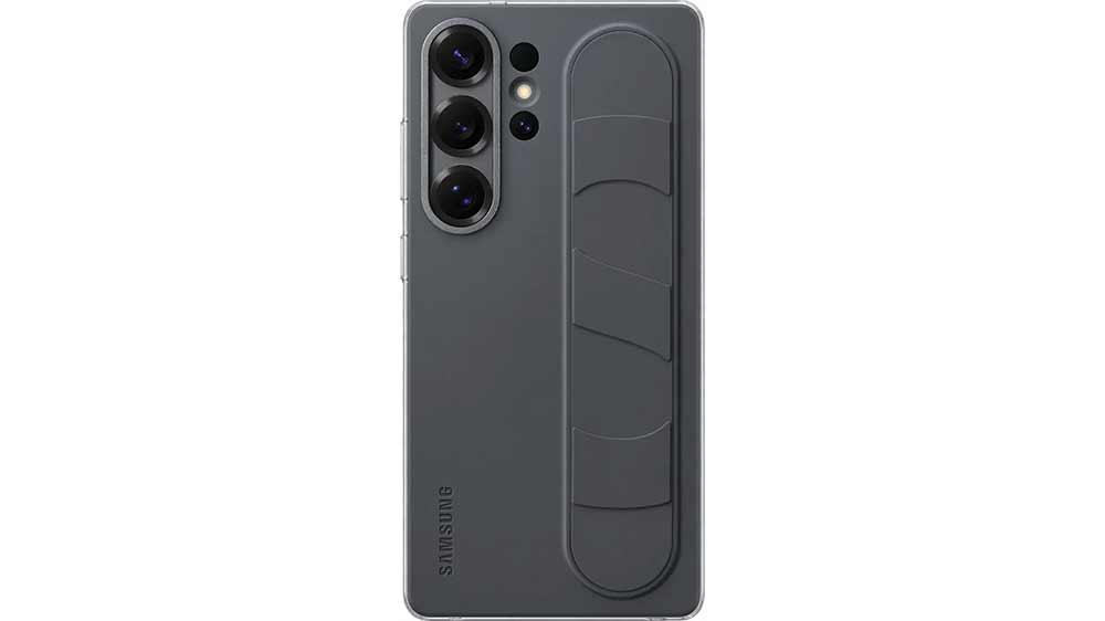 Puzdro na telefón Samsung Standing Grip Case Galaxy S25 Ultra čierne_01