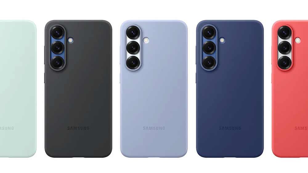 Barevná paleta zadního krytu Samsung Silicone Case Galaxy S25 nasazená na mobilních telefonech_03
